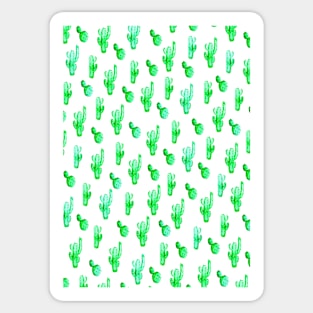 Cacti print, Cactus print, Green cacti, Cacti pattern, Pattern, Modern art, Wall art, Print, Minimalistic, Modern Sticker